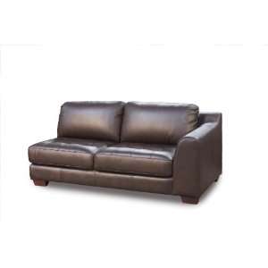   One Armed All Leather Tufted Seat Sofa By Diamond Sofa: Home & Kitchen