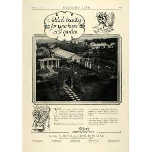 1927 Ad King Greenhouse Construction Home Improvement Gardening Botany 
