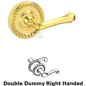 Double dummy claw foot right handed lever with rope rosette in pvd pol
