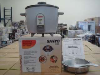 New Sanyo EC 505 5 Cup Electronic Rice Cooker & Steamer 086483028496 