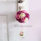 New Silk Rose Kissing Ball Flower Wedding Arch Decor Purple/White/Pink