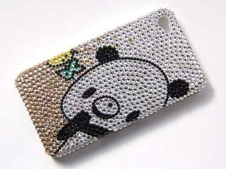 Cute Cartoon Panda Bear Fashion iPhone 4S 4 Case Cover Swarovski 