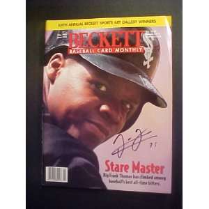 Frank Thomas Chicago White Sox Autographed May 1996 Beckett Magazine