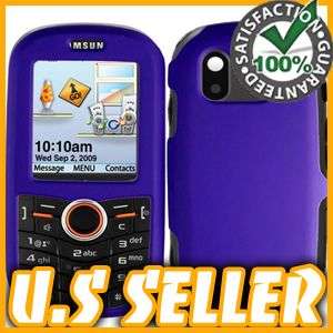 RUBBER PURPLE HARD SNAP ON CASE COVER FOR SAMSUNG INTENSITY U450 