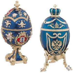 Falkenburg Collection Faberge Style Enameled Eggs 