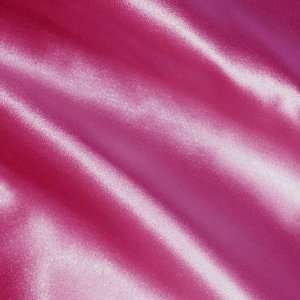  58 Wide Silky Satin Fuchsia Fabric By The Yard: Arts 