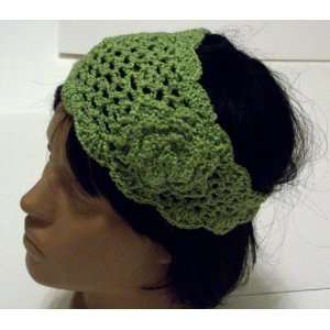  Handmade Knit Headwrap Knit Headband (olive green 