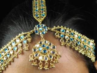 Belly Dance Costume Jewelry Hair Band/Matha Patti   Gold Plated   Sea 