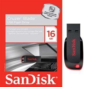  SanDisk, 16GB Cruzer Blade USB flash (Catalog Category 