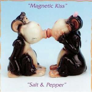  Monkey Kissing Salt & Pepper Shaker Set
