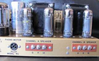 Pilot Radio Corp SA 232 Stereo amplifier 4 X EL84 / 6BQ5 tubes  