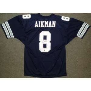  Troy Aikman Signed Uniform   Throwback Blue Custom: Sports 