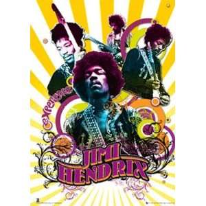  Jimi Hendrix Psychedelic 3D Lenticular Poster Ln0037