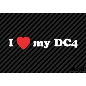  (2x) I Love my DC4   Sticker   Decal   Die Cut: Everything 