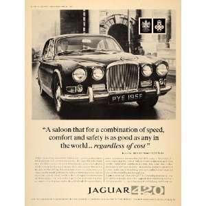  1968 Ad Jaguar 420 Saloon Sports Car Motor Road Test 