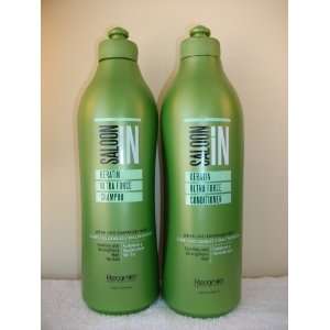  Saloon in Keratin Ultra Force Shampoo & Conditioner Set 10 
