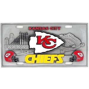Kansas City Chiefs NFL 3D License Plate 