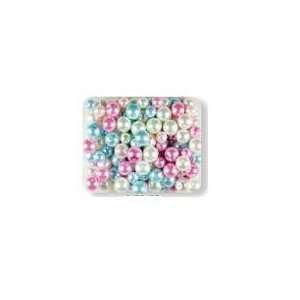  #228 80 gram 4 8mm pastel pearl bead mix   approx 200 250 