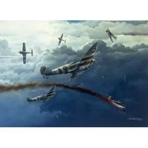  Carlos Garcia   Raf Spitfire Battle Of Britain Giclee on 