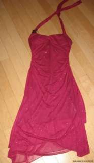 NEW Ruby Rox Halter Sparkle Party Cocktail Dress SIZE MEDIUM 6 7 