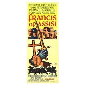  Francis Of Assisi Original Movie Poster, 14 x 36 (1961 