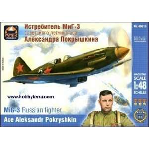  MiG 3 WWII Russian Fighter (Ace Pilot A. Pokryshkin) 1 48 
