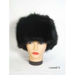  Gorgeous Black Fox Winter Fur hat with Black Top WARM 