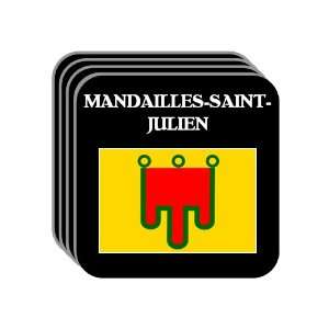 Auvergne   MANDAILLES SAINT JULIEN Set of 4 Mini Mousepad Coasters