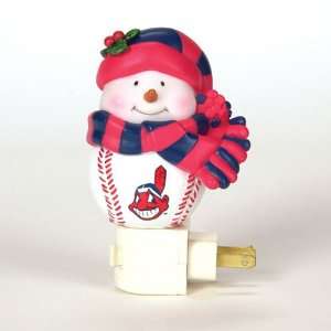  Cleveland Indians Mlb Home Run Snowman Night Light (5 