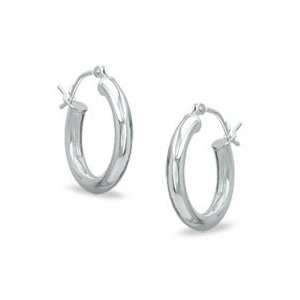  Sterling Silver Hoop Earrings SS HOOP EARRINGS: Jewelry