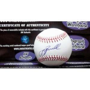 Jeff Bagwell Autographed Ball   Autographed Baseballs  