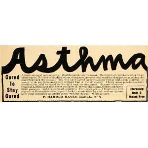  1905 Ad P Harold Hayes Asthma Treatment Buffalo NY 