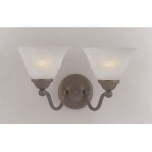 Classic Lighting 69622 RSB WAG Rustic Bronze / White Alabaster Glass 