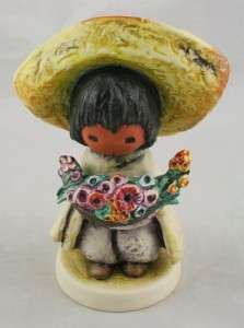 Vintage DeGrazia Flower Boy Goebel Figurine Germany 1983 10 311 