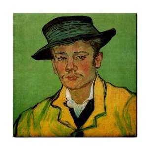  Portrait of Armand Roulin By Vincent Van Gogh Tile Trivet 