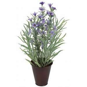    Artificial Potted Lavender Rosemary Herb Plant