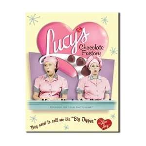  Lucys Chocolate Factory Tin Sign
