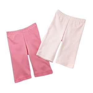   Girls 2 pack Pink Cotton Knit Roomy comfy Pants Size 9 Months Baby