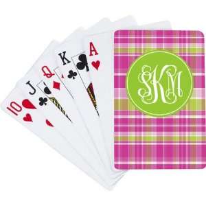 Devora Designs   Playing Cards (Hot Pink Plaid): Sports 