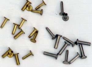  Compression Rivet, Knifemaking Rivets, Brass, Stainless, Nickel Silver