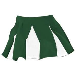   Cheerleaders Uniform Skirts DG/WH   DARK GREEN/WHITE WOMEN s   2XL