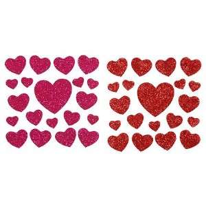  Foam Glitter Heart Stickers (1 pc) Toys & Games