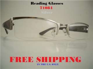 Designer Reading Glasses Optical Quality Frame Half Rim FREE SHIPPING 