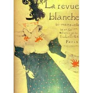  Oil Painting: Le Revue Blanche: Henri De Toulouse Lautrec 
