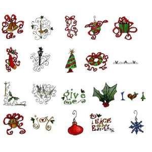  OESD Embroidery Machine Designs CD CHRISTMAS TIME Kitchen 