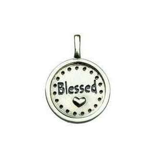   Circle Pendent BLESSED w/ Heart   Blessed Pendent Toys & Games