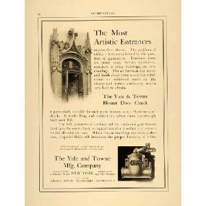 1906 Ad Yale Towne Blount Door Check Artistic Entrance Chapel 