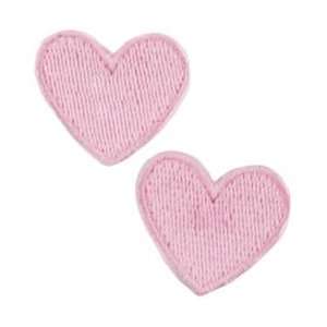  Blumenthal Lansing Iron On Appliques Pink Hearts 2/Pkg; 3 