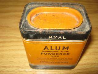 NYAL Company Detroit USA Alum Powdered Advertising Tin  