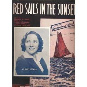   Sheet Music Red Sails In The Sunset Connie Boswell 62 